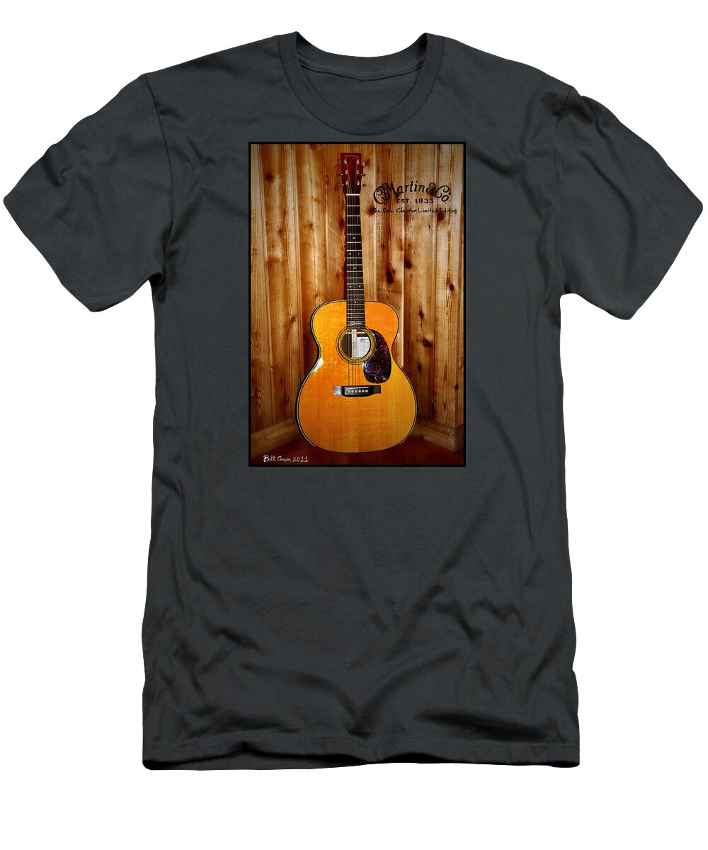 Martin T-Shirt featuring the photograph Martin Guitar - The Eric Clapton Limited Edition by Bill Cannon