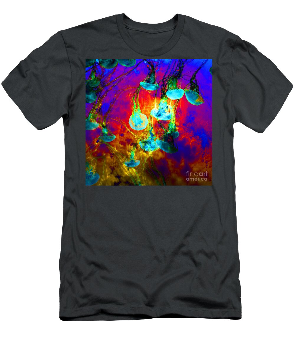 Heaven T-Shirt featuring the photograph Medusas On Fire 5D24939 square by Wingsdomain Art and Photography
