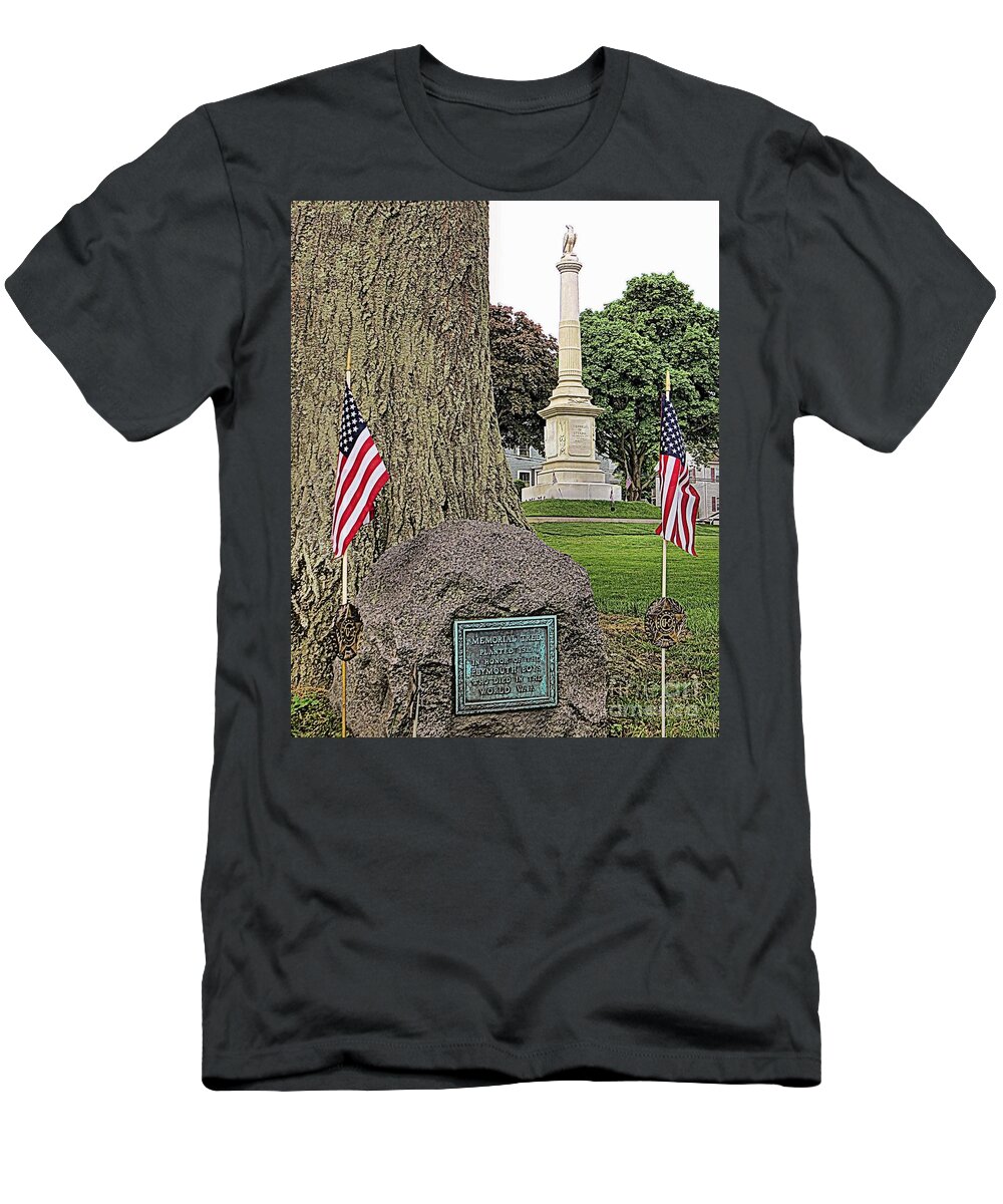 Memorial Tree 1919 T-Shirt featuring the photograph Memorial Tree 1919 by Janice Drew