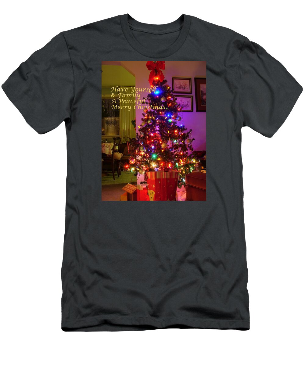 Interior T-Shirt featuring the photograph Merry Christmas Wish by Lingfai Leung
