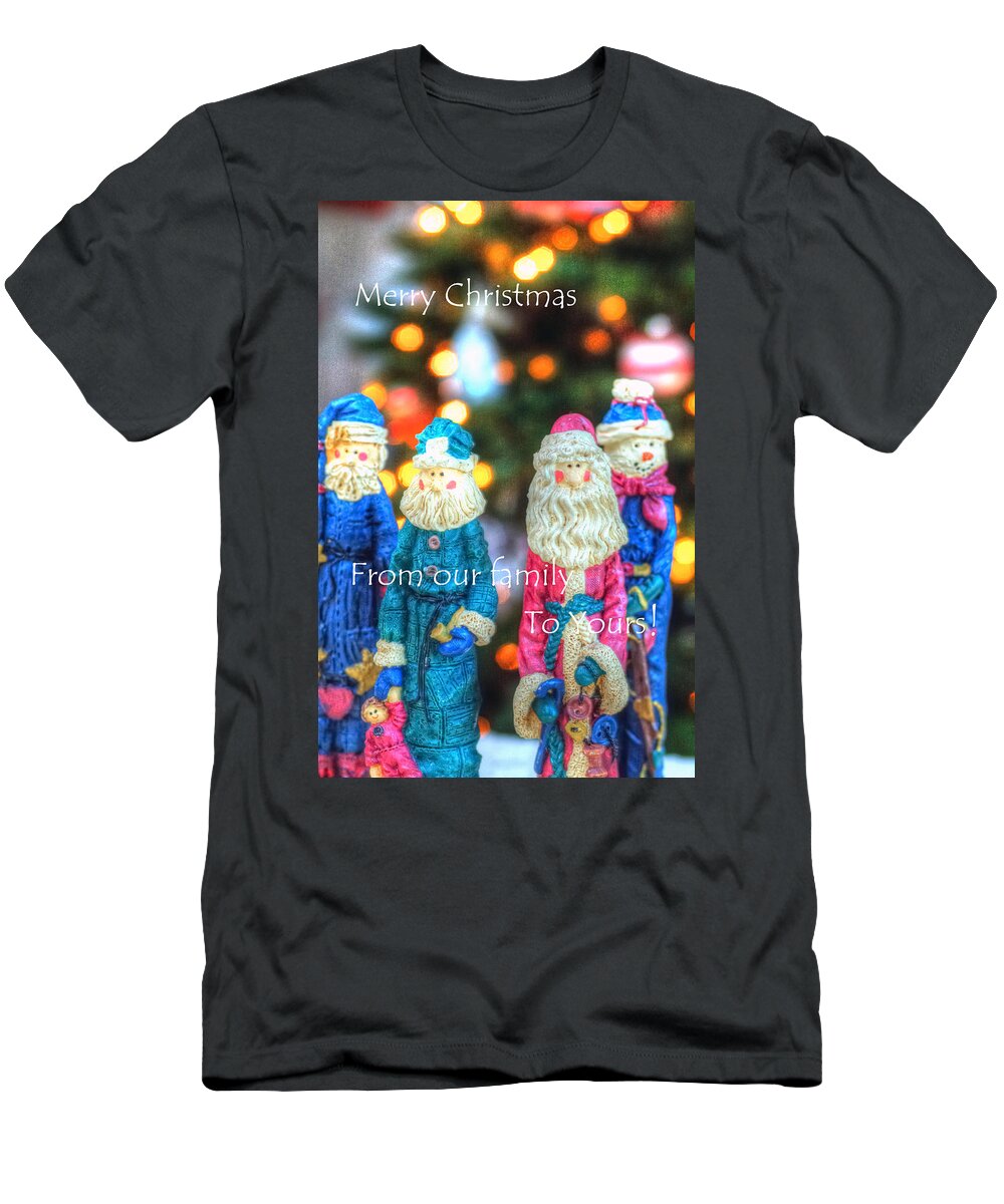 Merry T-Shirt featuring the photograph Messengers 24491 by Jerry Sodorff