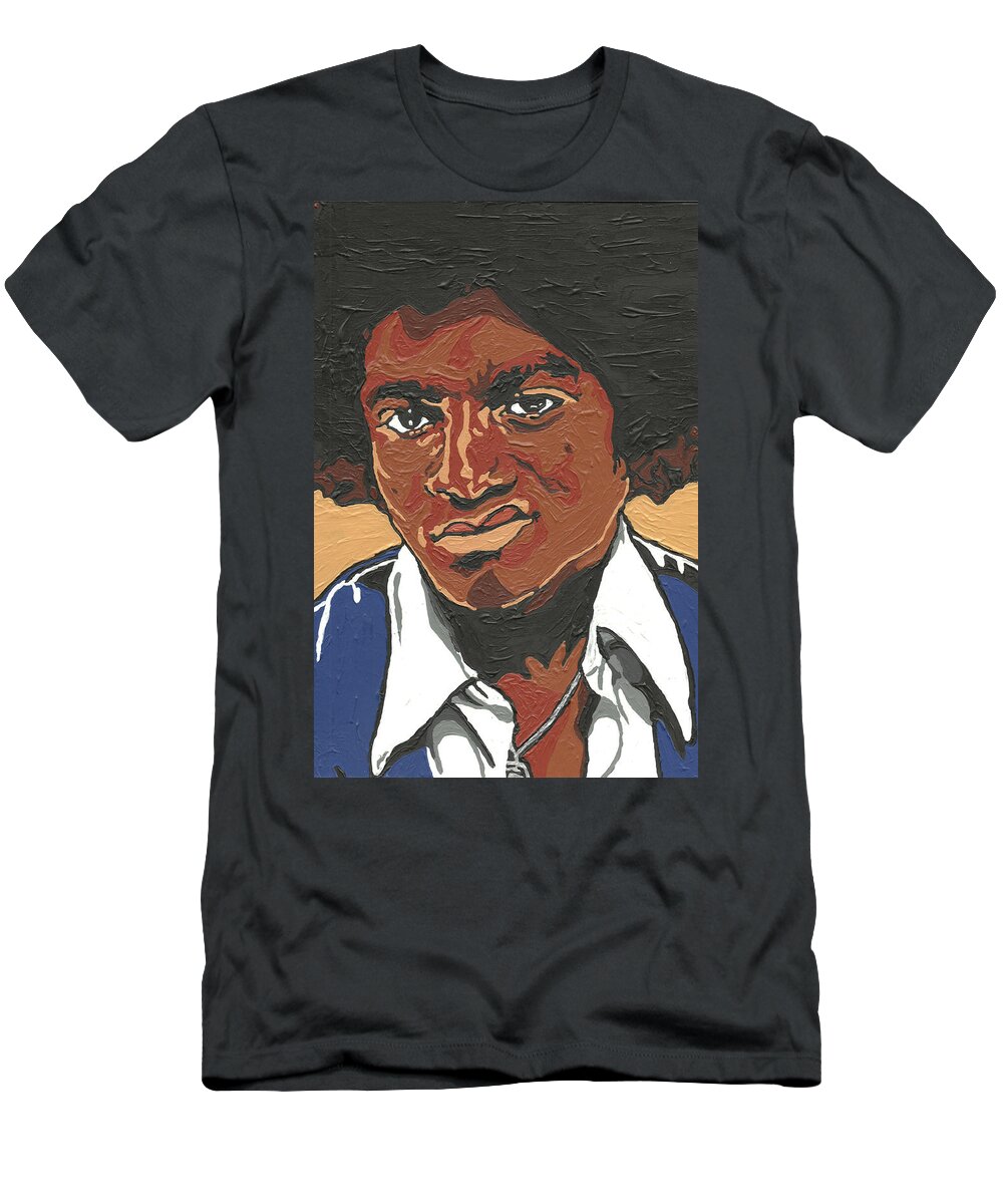 Michael Jackson T-Shirt featuring the painting Michael Jackson by Rachel Natalie Rawlins