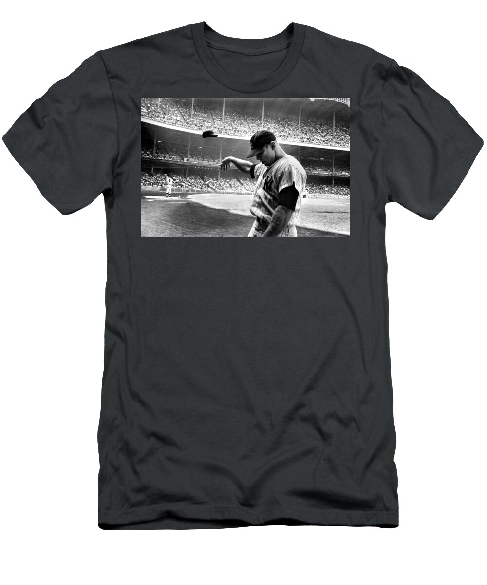 #faatoppicks T-Shirt featuring the photograph Mickey Mantle by Gianfranco Weiss