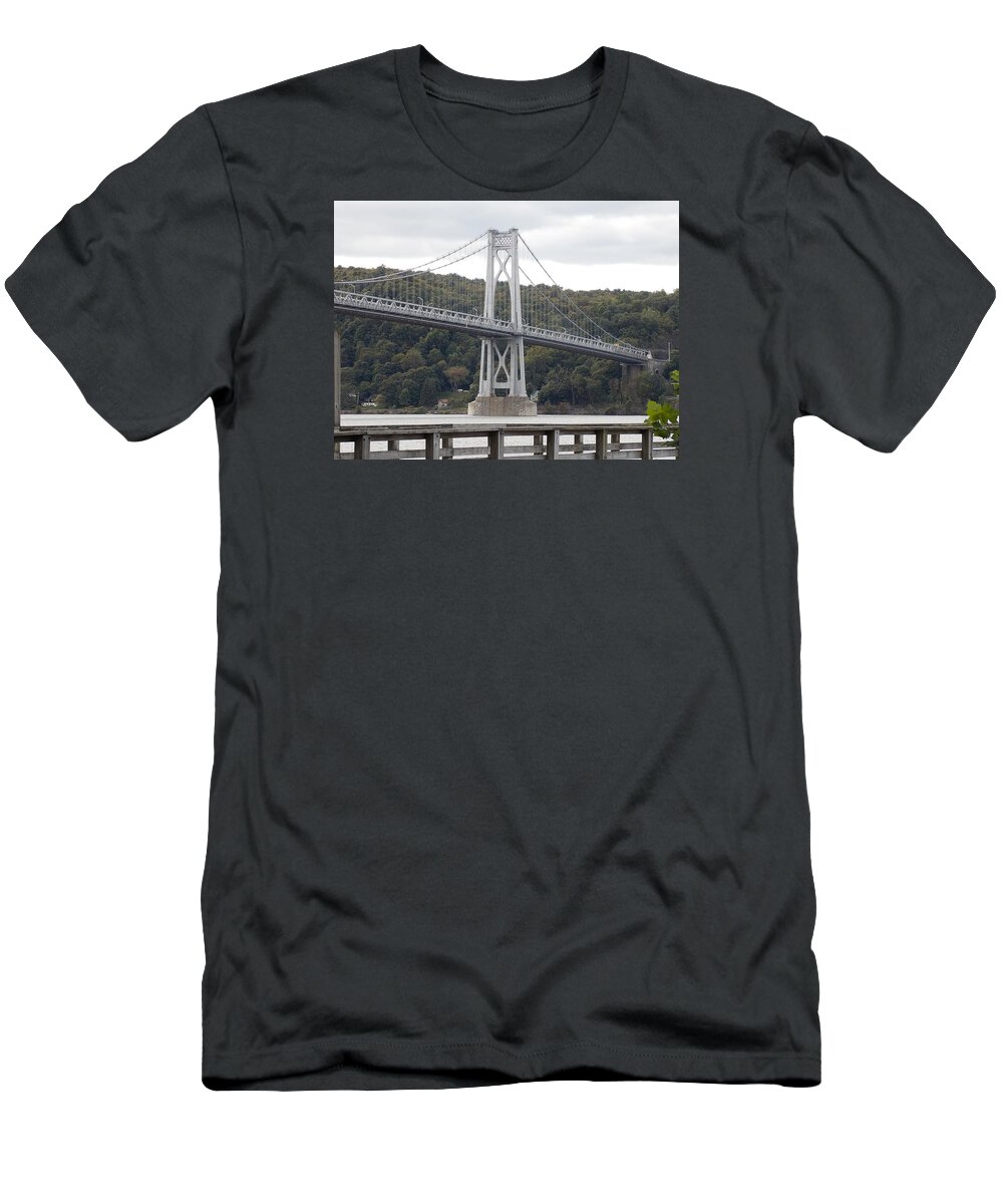 Poughkeepsie T-Shirt featuring the photograph Mid Hudson Bridge by Nina Kindred