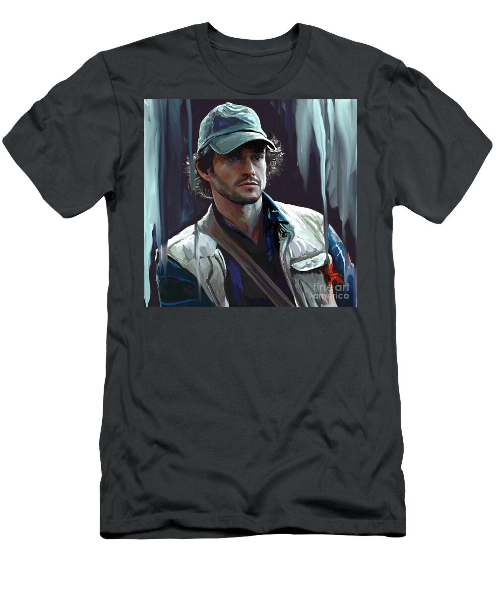 Will Graham T-Shirt featuring the digital art Midnight on the Water by Dori Hartley