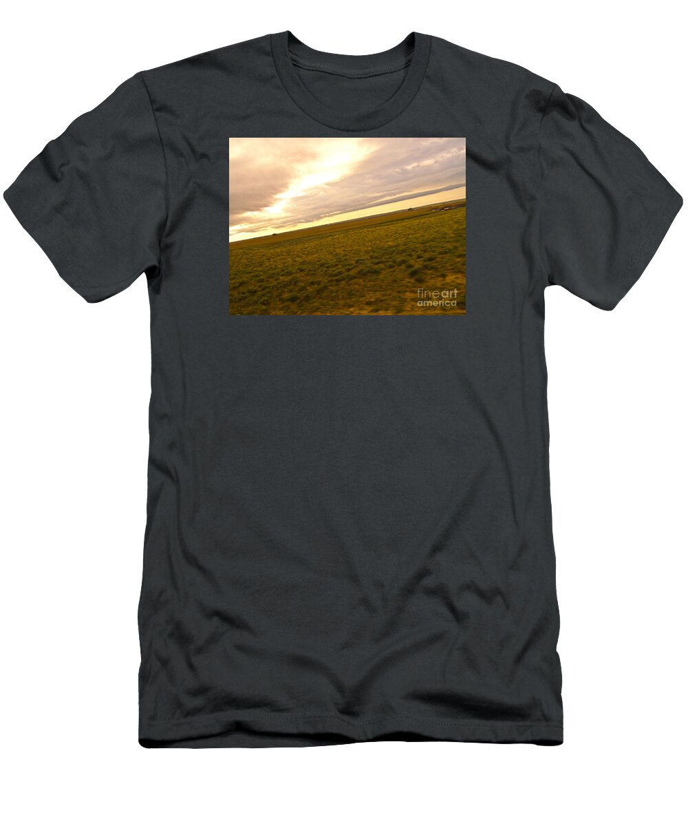Midwest T-Shirt featuring the photograph Midwest Slanted by LeLa Becker