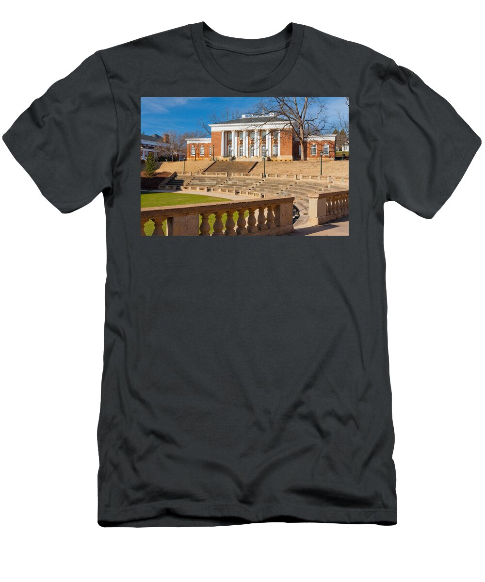 University Of Virginia T-Shirt featuring the photograph Minor Hall at UVA by Melinda Fawver
