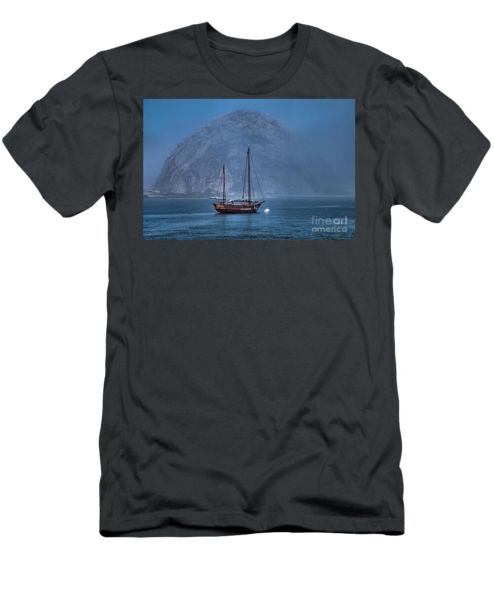 Morro Rock T-Shirt featuring the photograph Missing Lighthouse by Adam Jewell