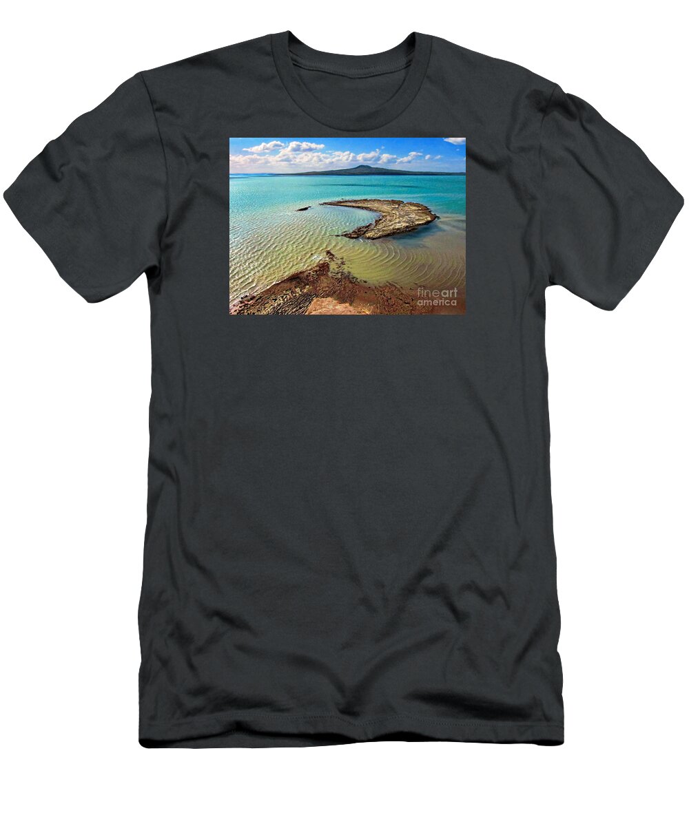 Nz T-Shirt featuring the photograph Mission Bay View-NZ by Jennie Breeze