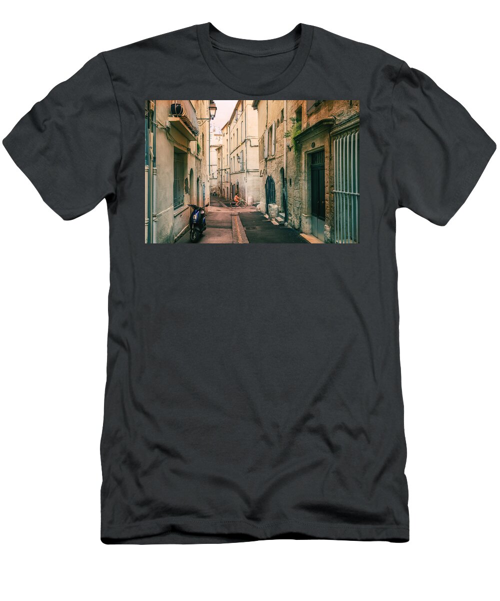 Adventure T-Shirt featuring the photograph Montpellier - France - Street in the Afternoon by Vivienne Gucwa