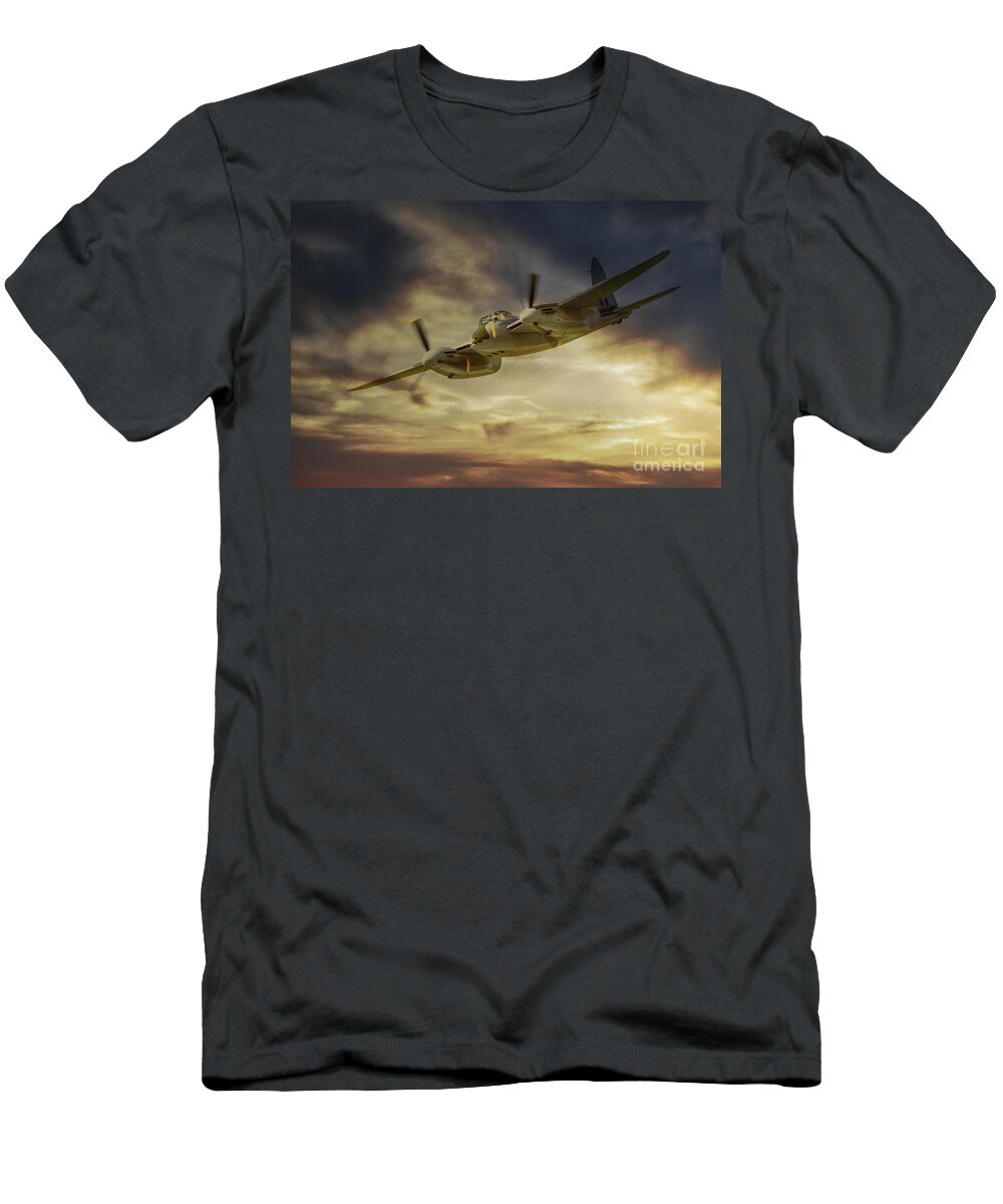 De Havilland Mosquito T-Shirt featuring the digital art Mosquito by Airpower Art