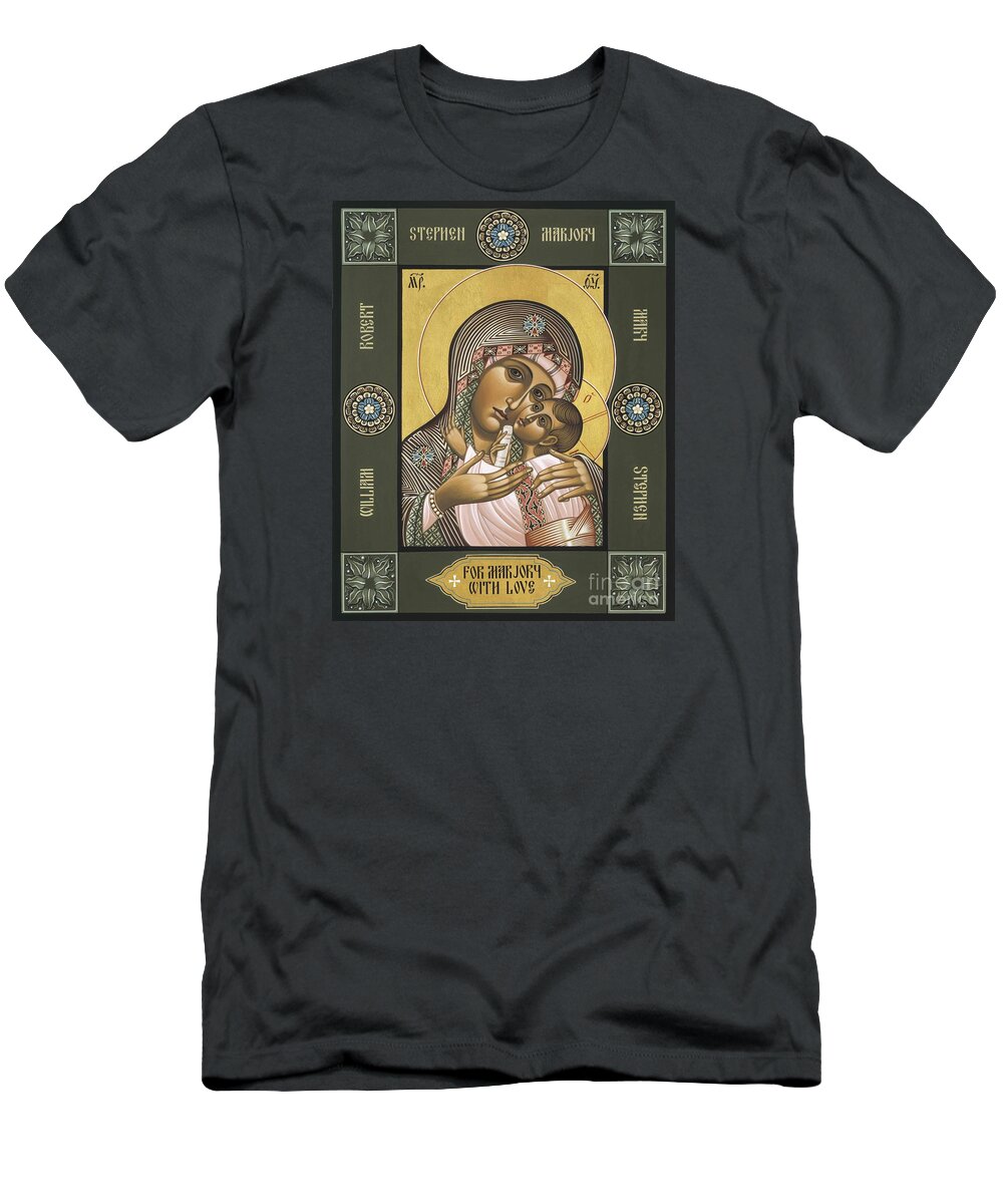 Mother Of God T-Shirt featuring the painting Mother of Fairest Love 053 by William Hart McNichols