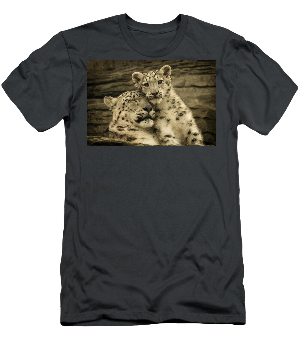 Marwell T-Shirt featuring the photograph Mother's Love by Chris Boulton