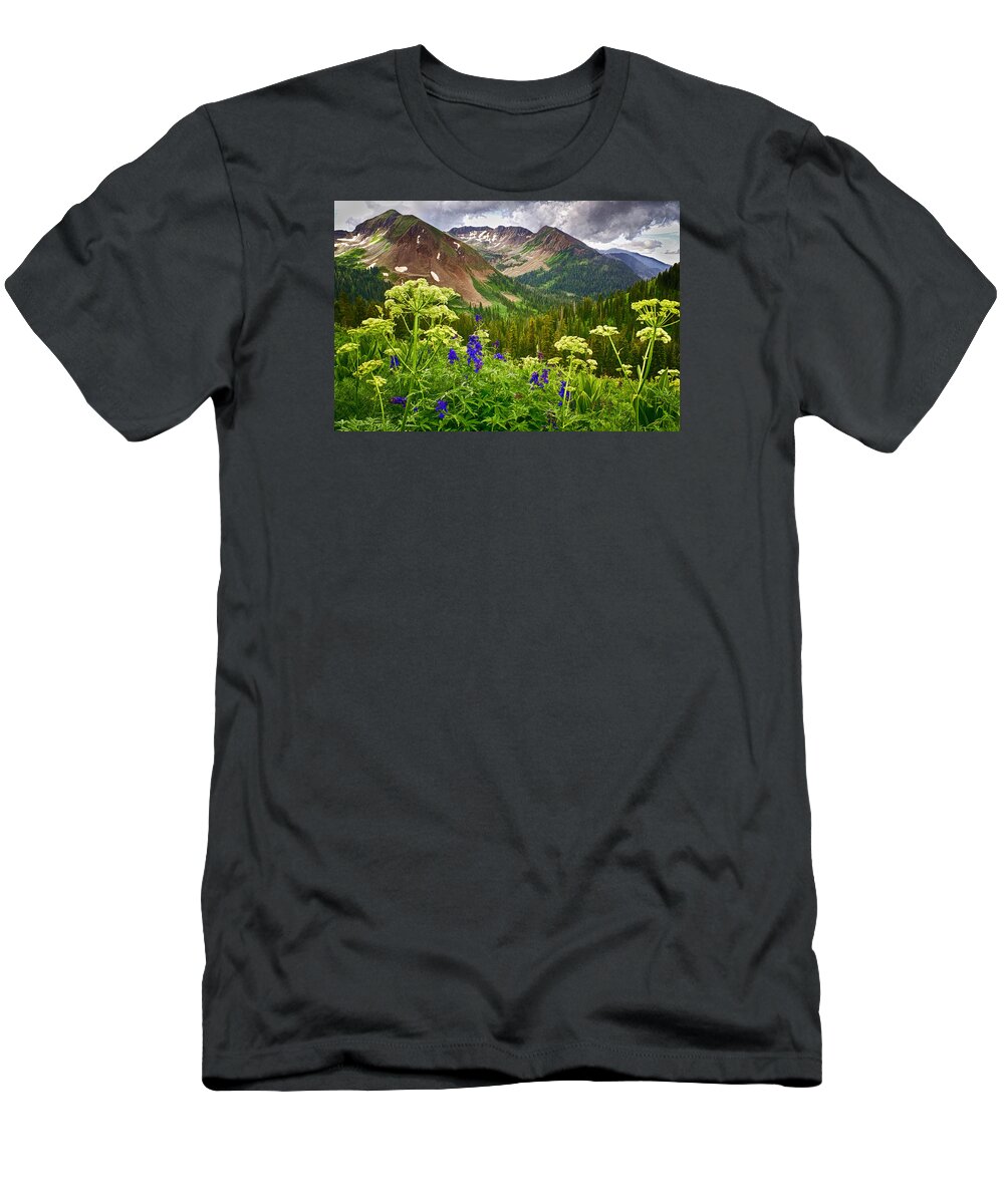 La Plata Mountains T-Shirt featuring the photograph Mountain Majesty by Priscilla Burgers