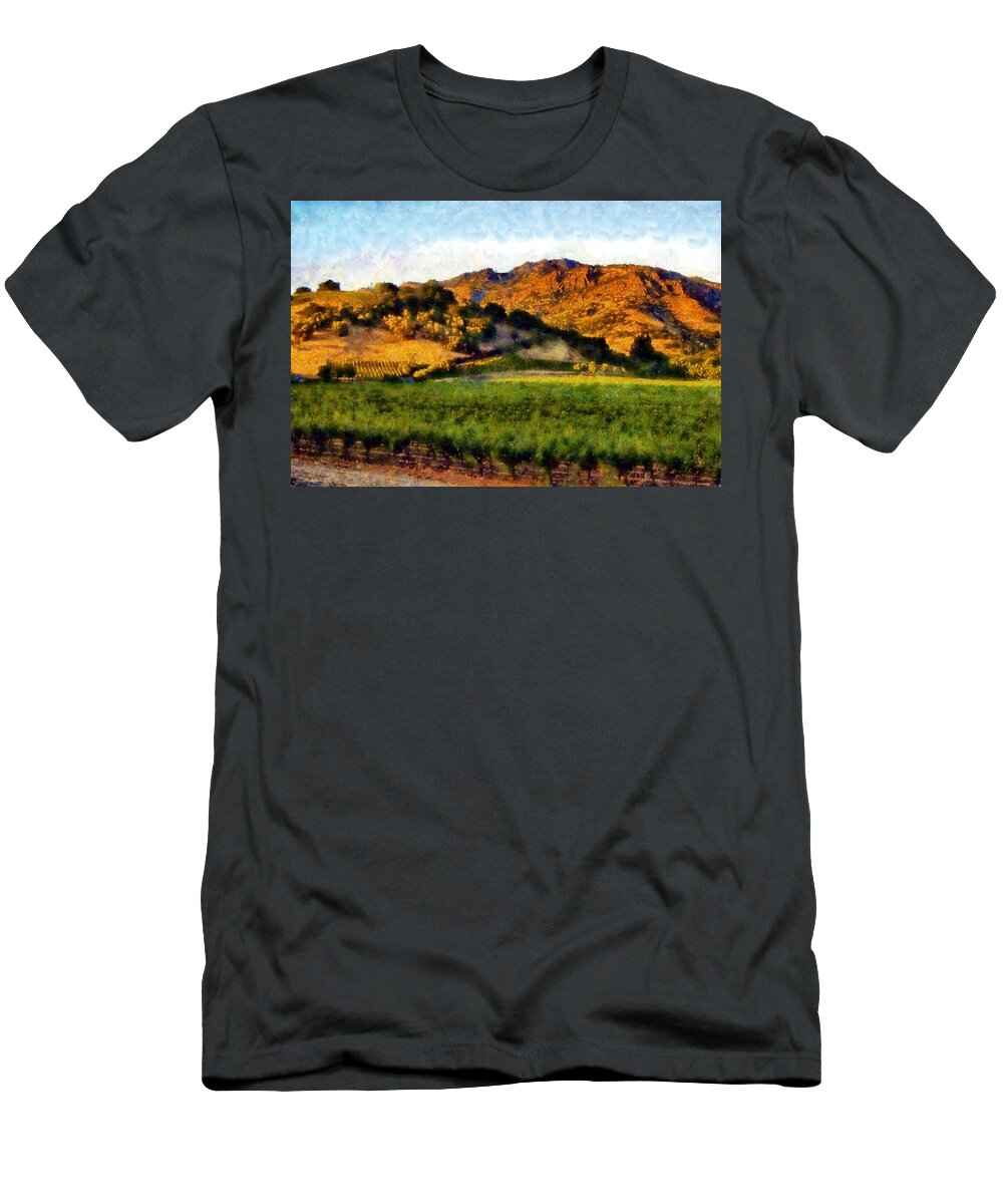 Napa T-Shirt featuring the digital art Napa Valley by Kaylee Mason