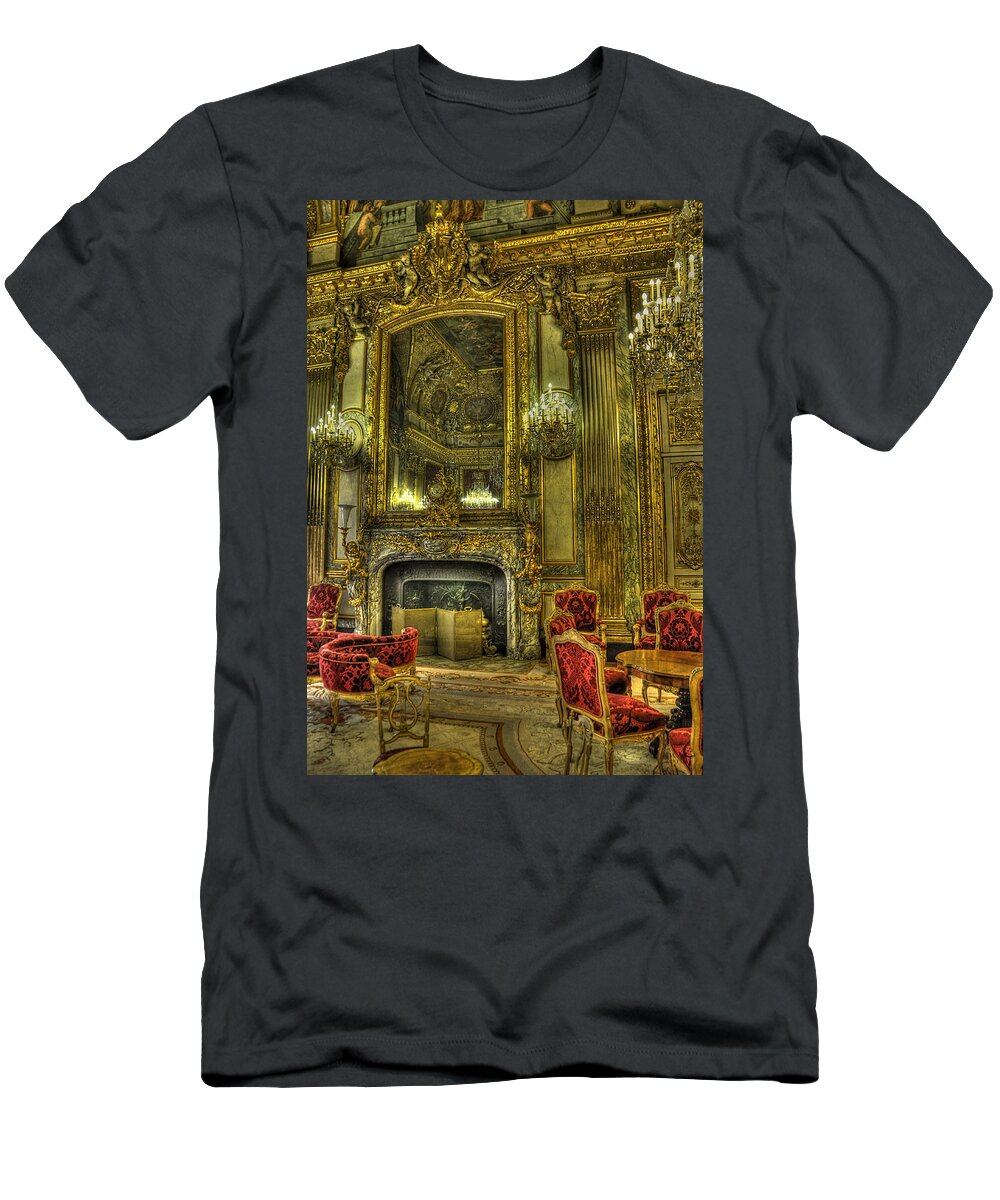 Paris Louvre T-Shirt featuring the photograph Napoleon III Room by Michael Kirk