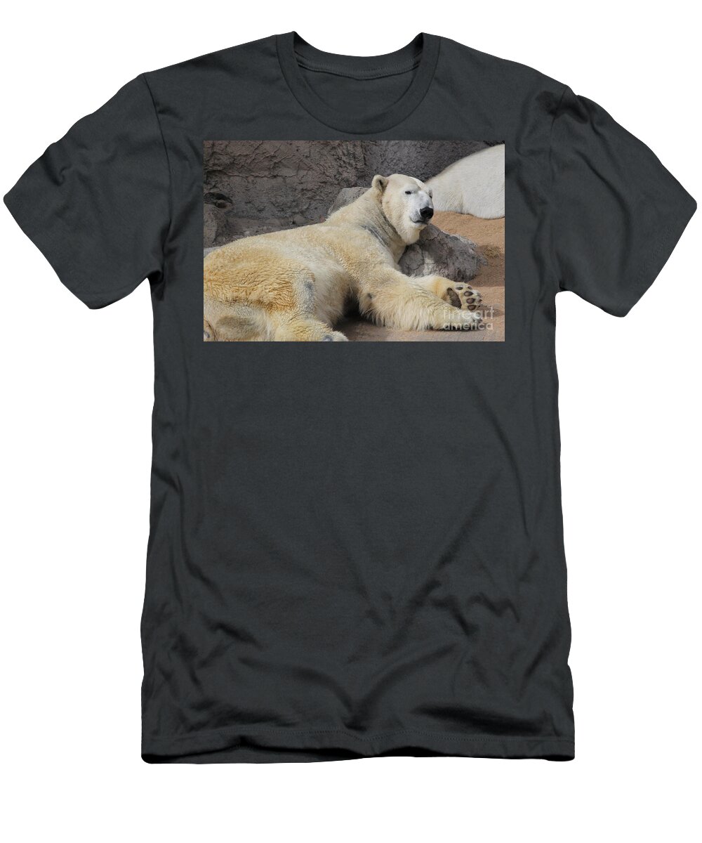 Polar Bears T-Shirt featuring the photograph Naptime by Tonya Hance