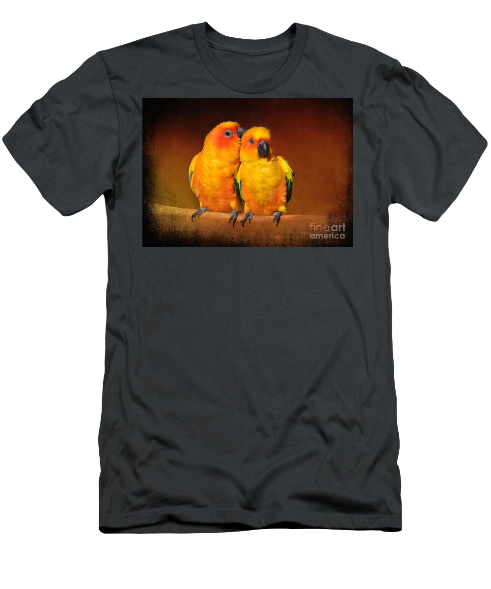 Textures T-Shirt featuring the photograph Natural Affection by Kathy Baccari
