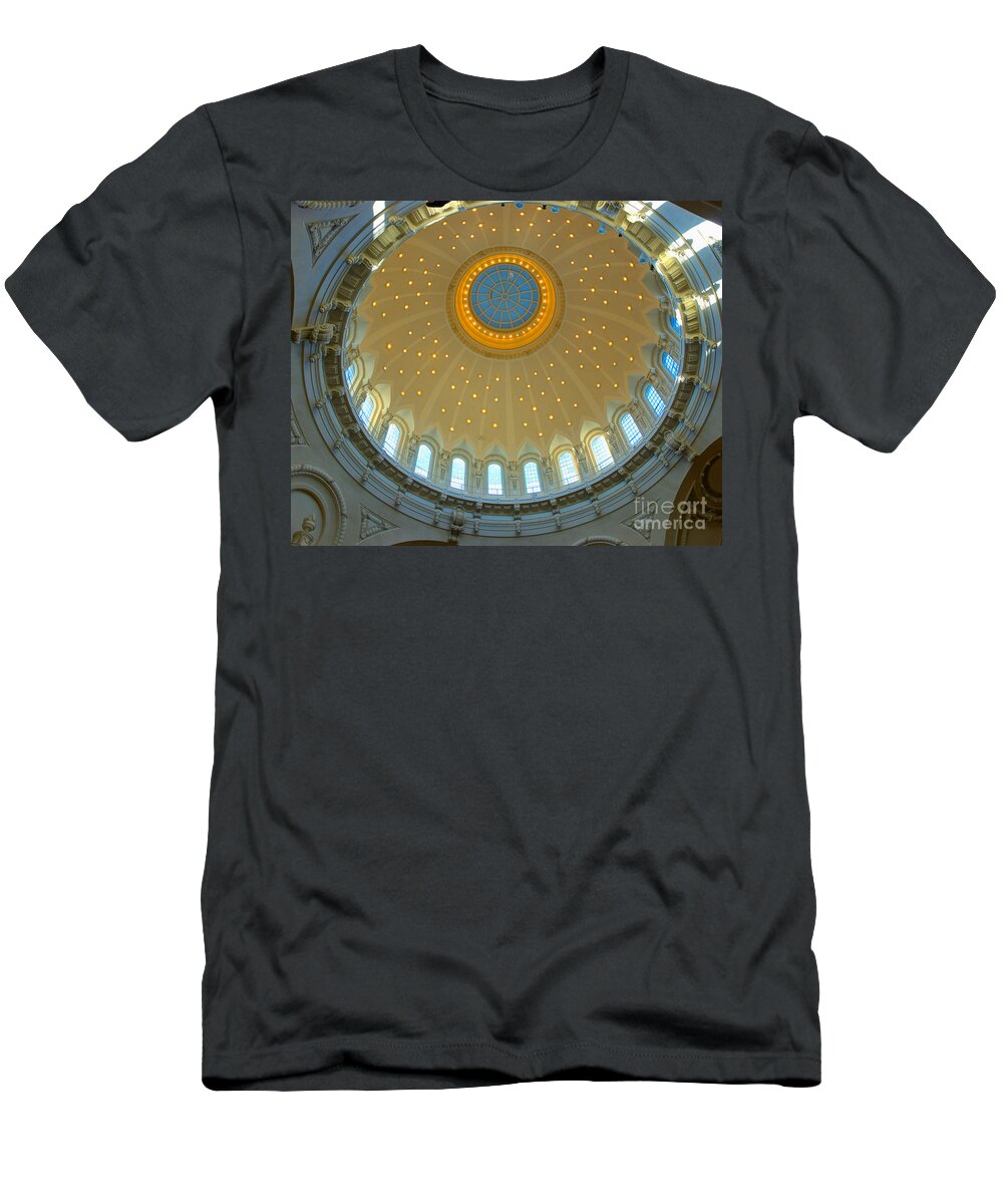 Academy T-Shirt featuring the photograph Naval Academy Chapel side Dome by Mark Dodd