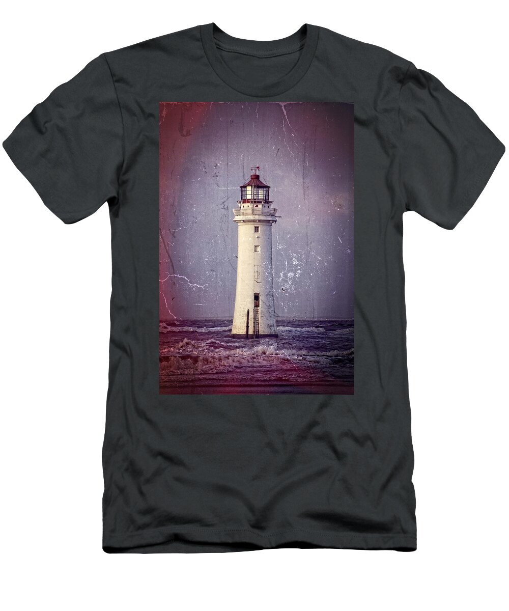 Lighthouse T-Shirt featuring the photograph New Brighton Lighthouse by Spikey Mouse Photography
