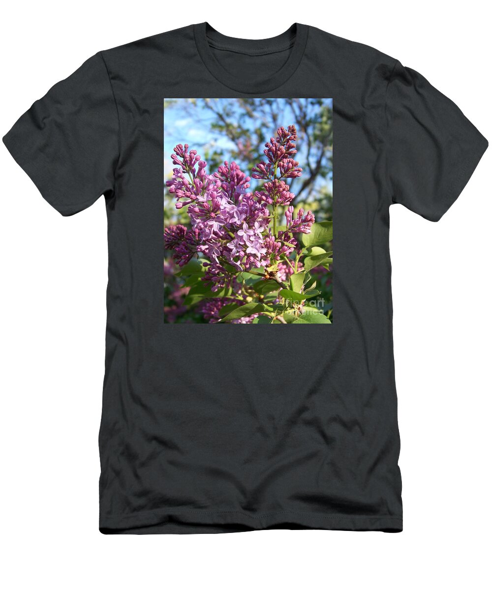 Purple T-Shirt featuring the photograph Purple Lilac by Eunice Miller