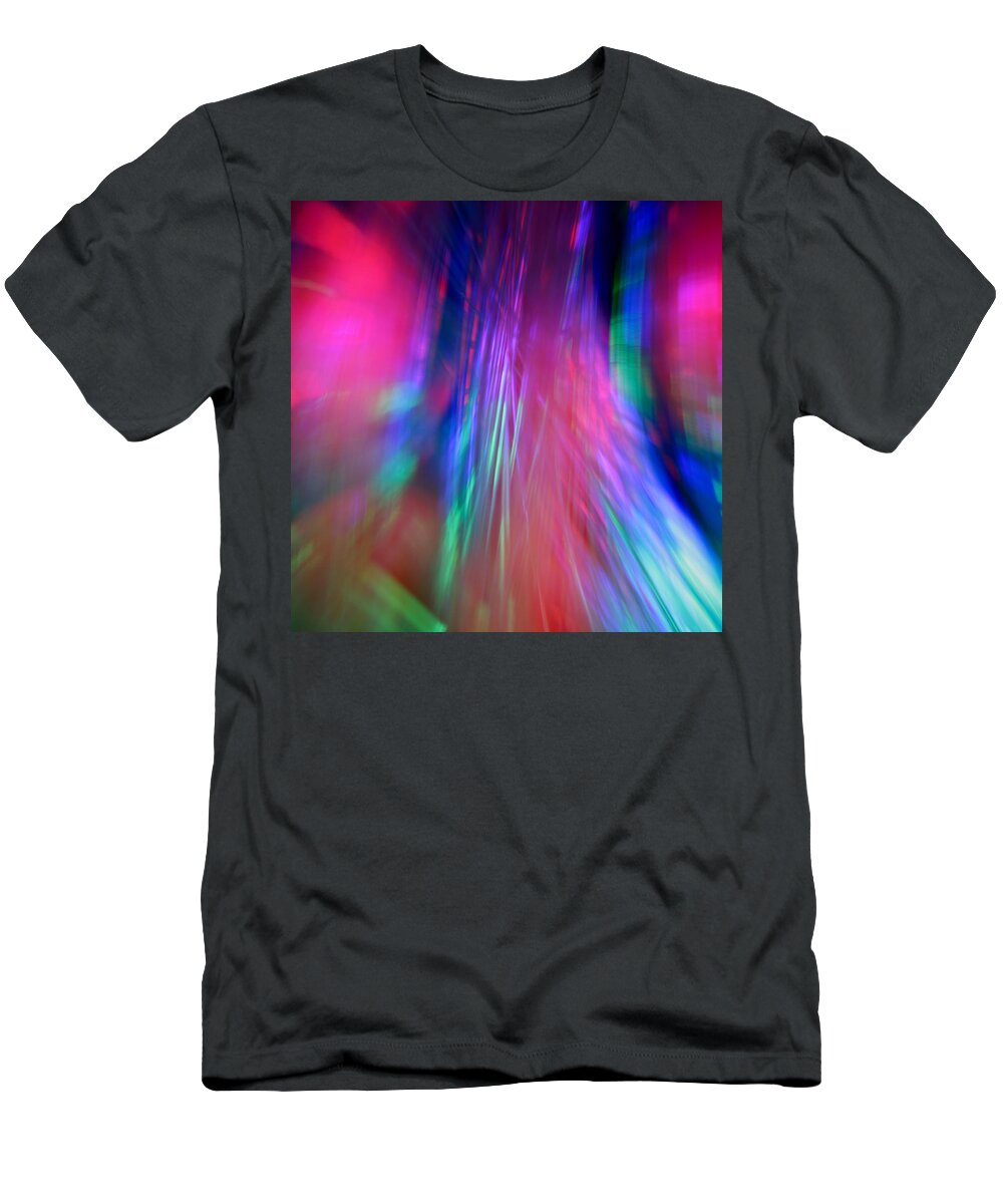 Abstract T-Shirt featuring the photograph New Sensation by Dazzle Zazz