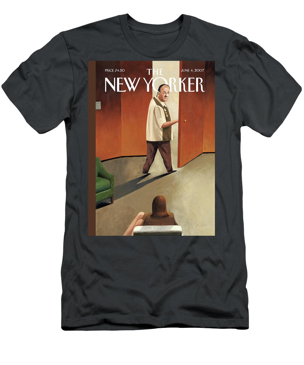 Sopranos T-Shirt featuring the painting Last Exit by Mark Ulriksen