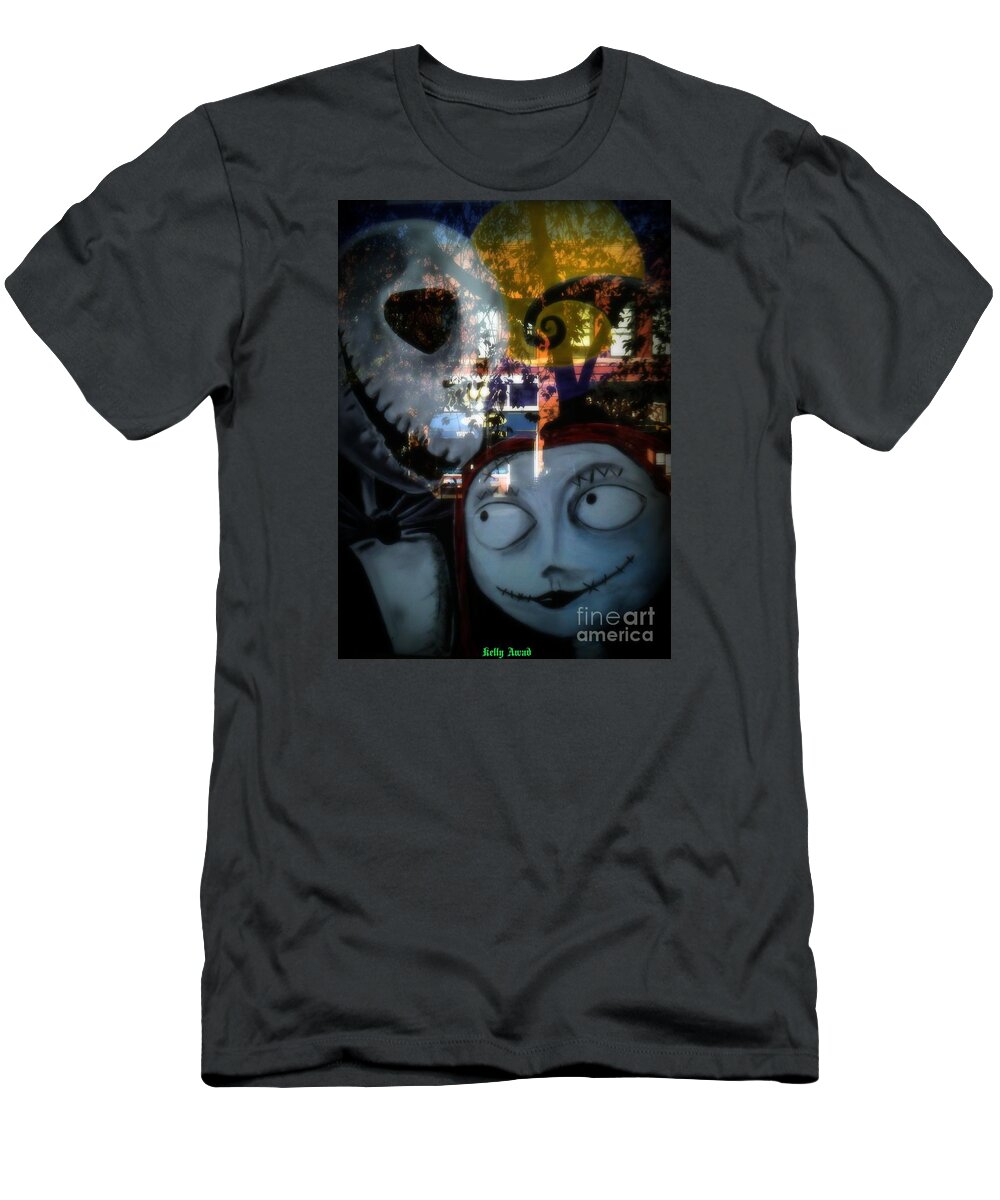  T-Shirt featuring the photograph Nightmare Before Christmas 2 by Kelly Awad