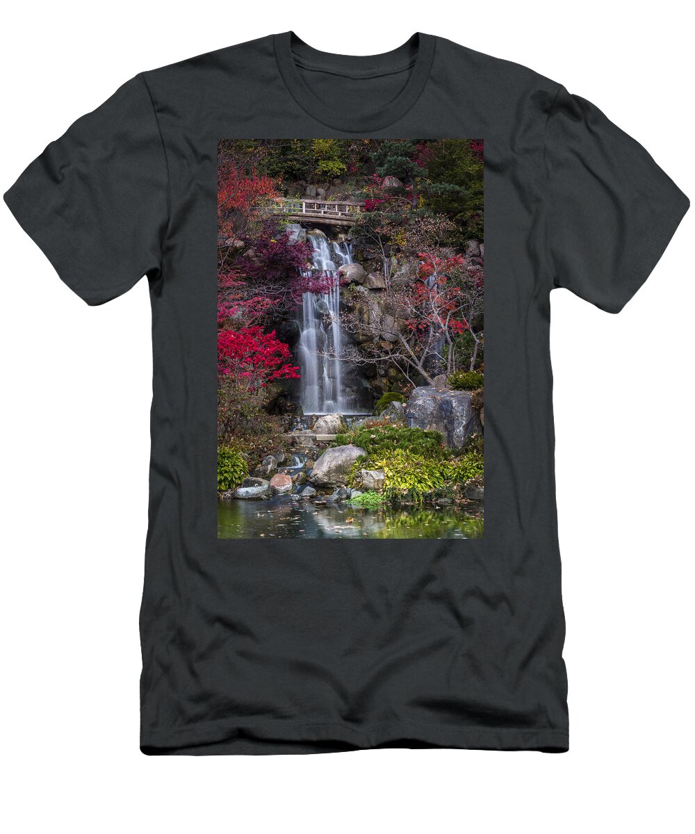 Waterfall T-Shirt featuring the photograph Nishi No Taki by Sebastian Musial