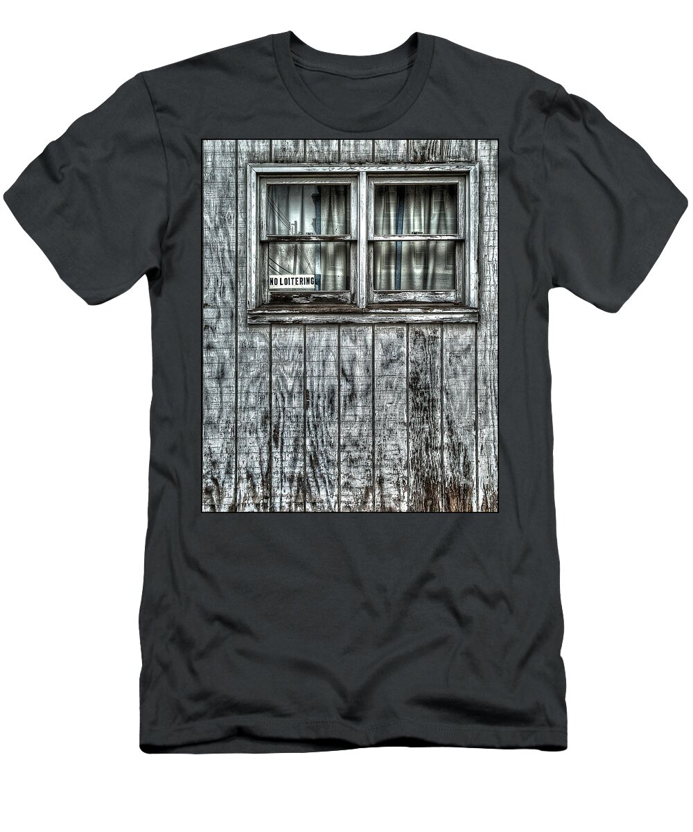 Pennsylvania T-Shirt featuring the photograph No Loitering by Rick Mosher