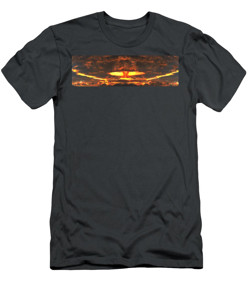 Photography T-Shirt featuring the photograph Nuclear Explosion by Panoramic Images