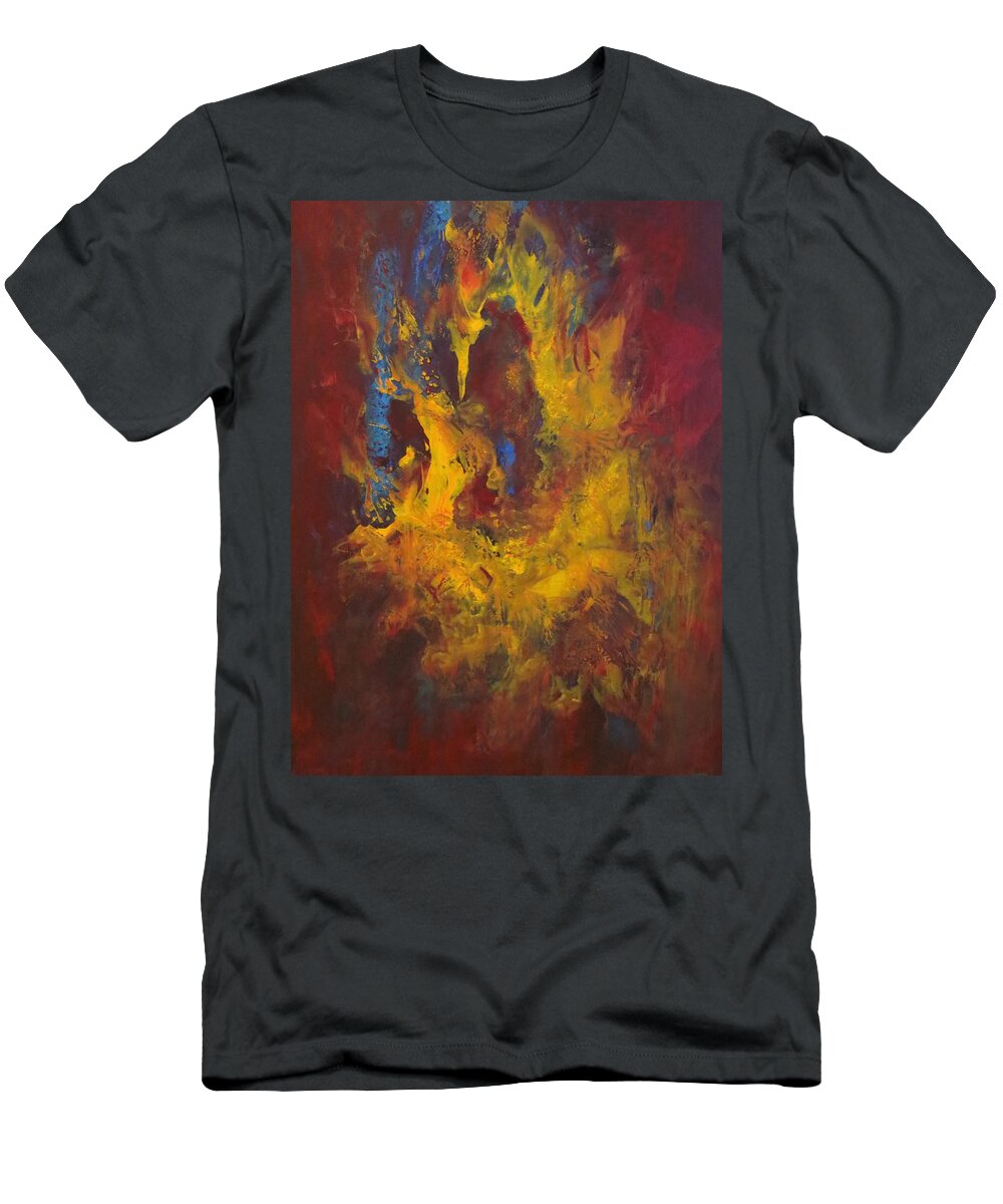 Abstract T-Shirt featuring the painting Oasis by Soraya Silvestri