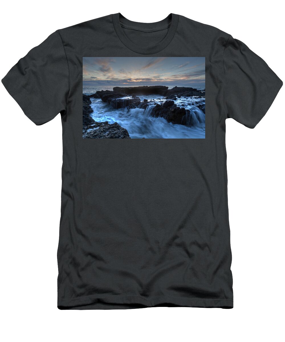 Waterfalls T-Shirt featuring the photograph Ocean Falls by Cliff Wassmann