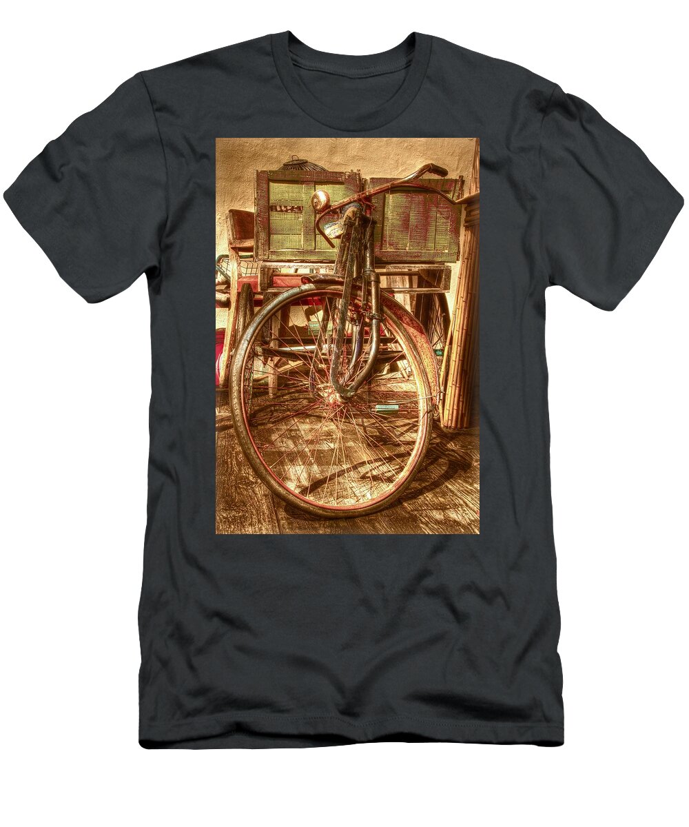 Campagnolo T-Shirt featuring the photograph Ol' Rusty Antique by Debra and Dave Vanderlaan