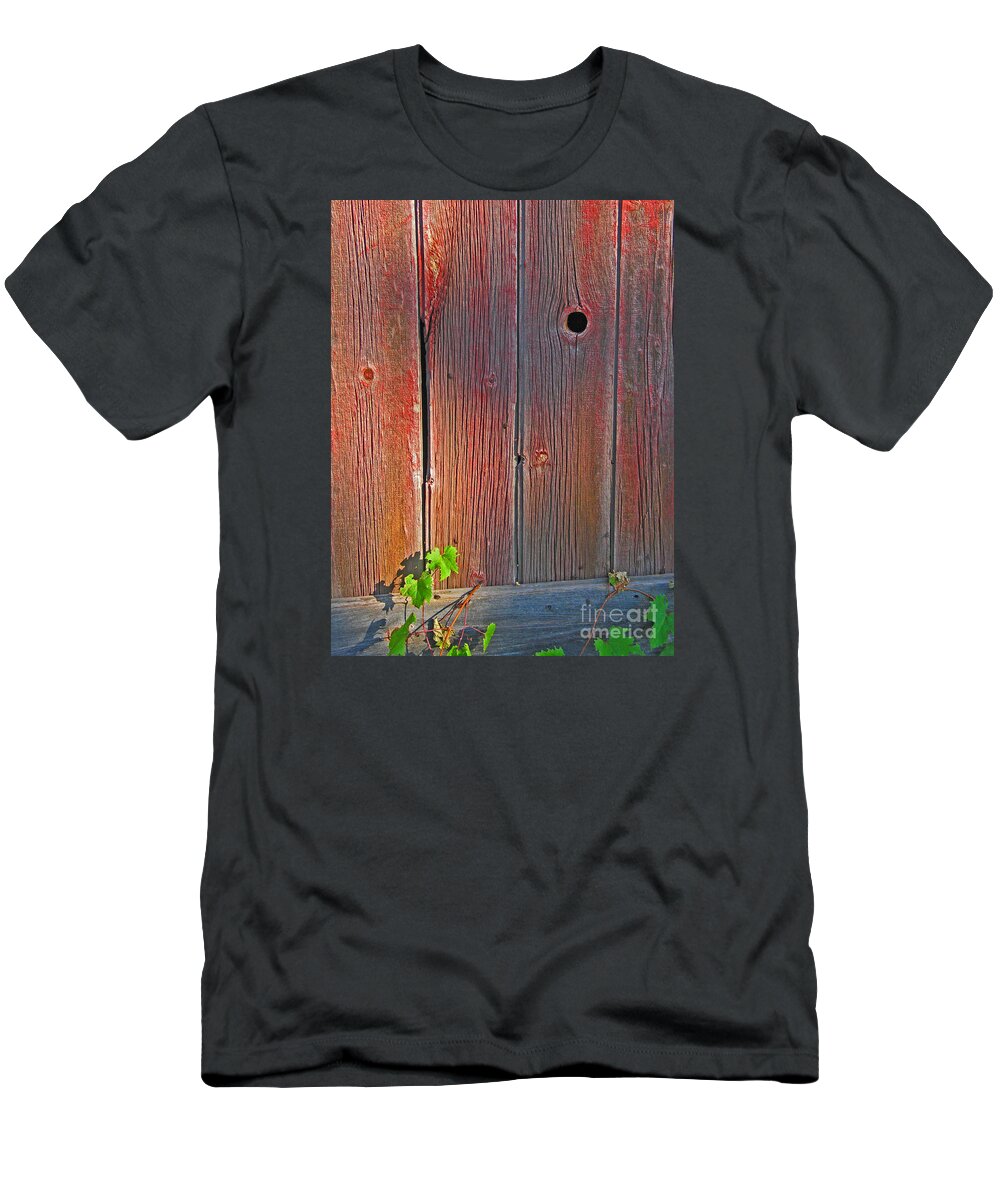 Barn T-Shirt featuring the photograph Old Barn Wood by Ann Horn
