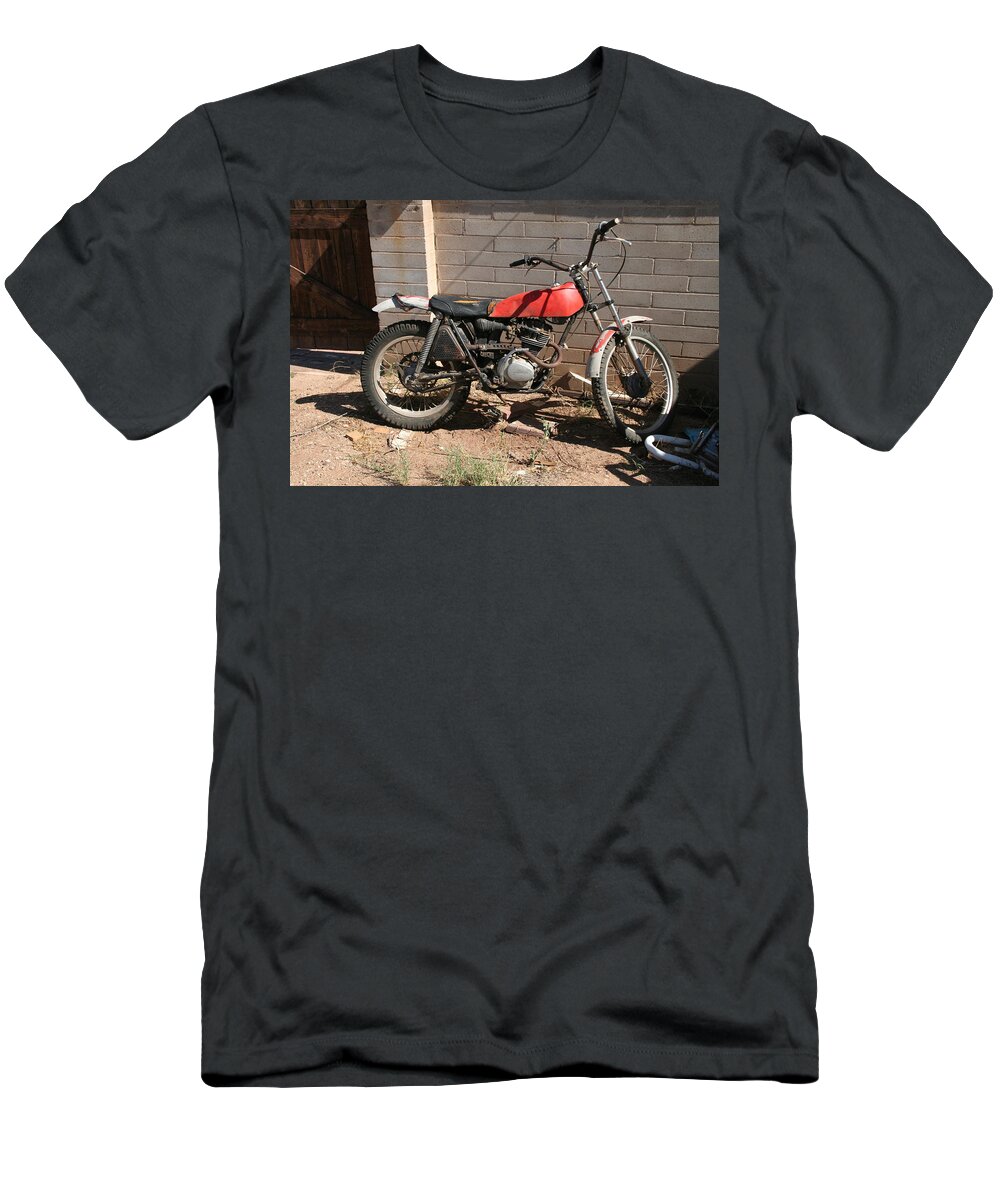 Honda T-Shirt featuring the photograph Old Bike by David S Reynolds