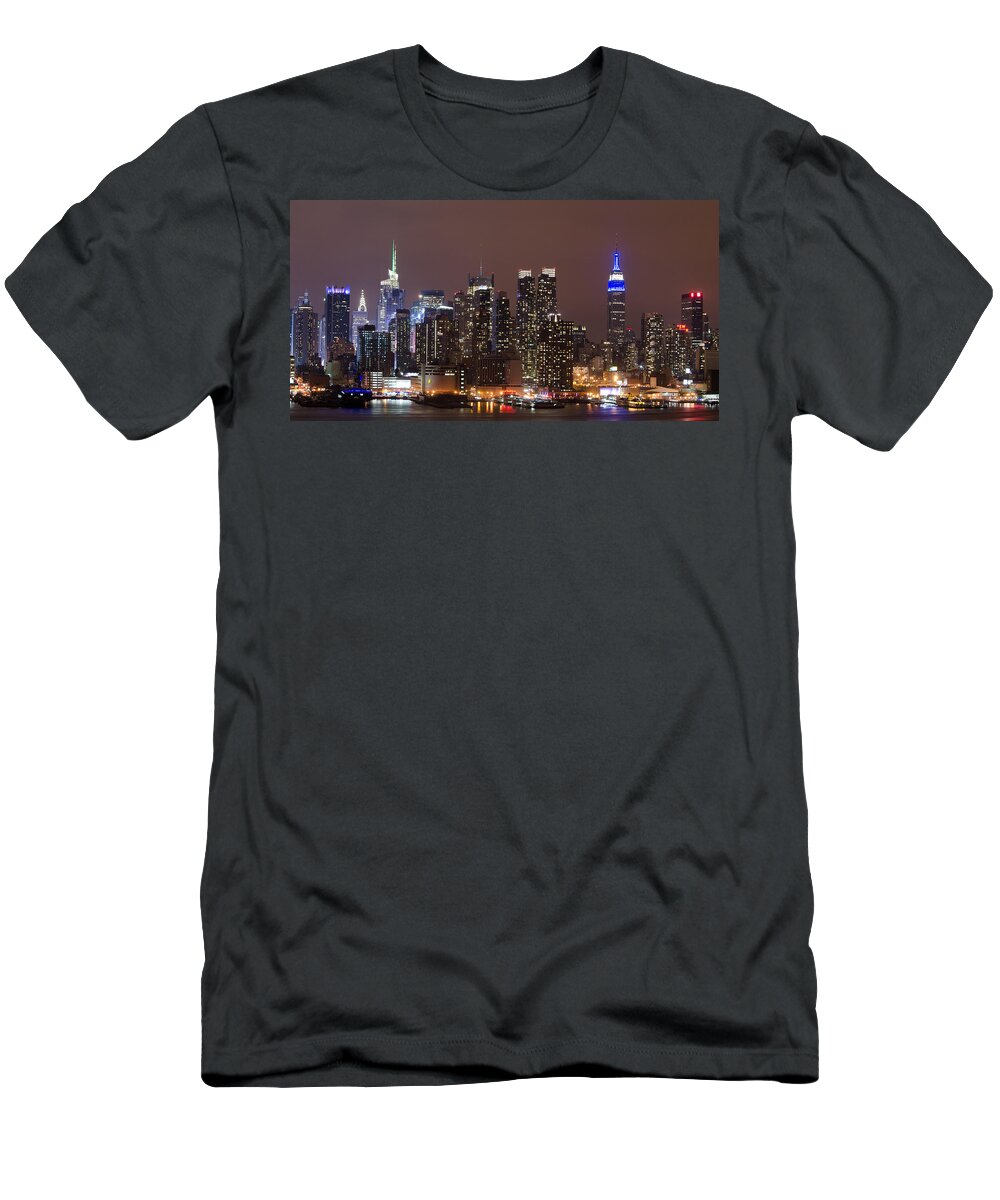 Chanukah Lights T-Shirt featuring the photograph Old Blue Eyes by GeeLeesa Productions