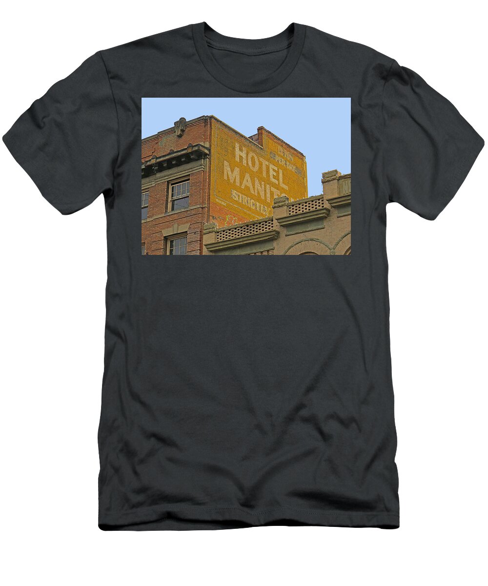 In Focus T-Shirt featuring the photograph Old Hotel by Dart Humeston