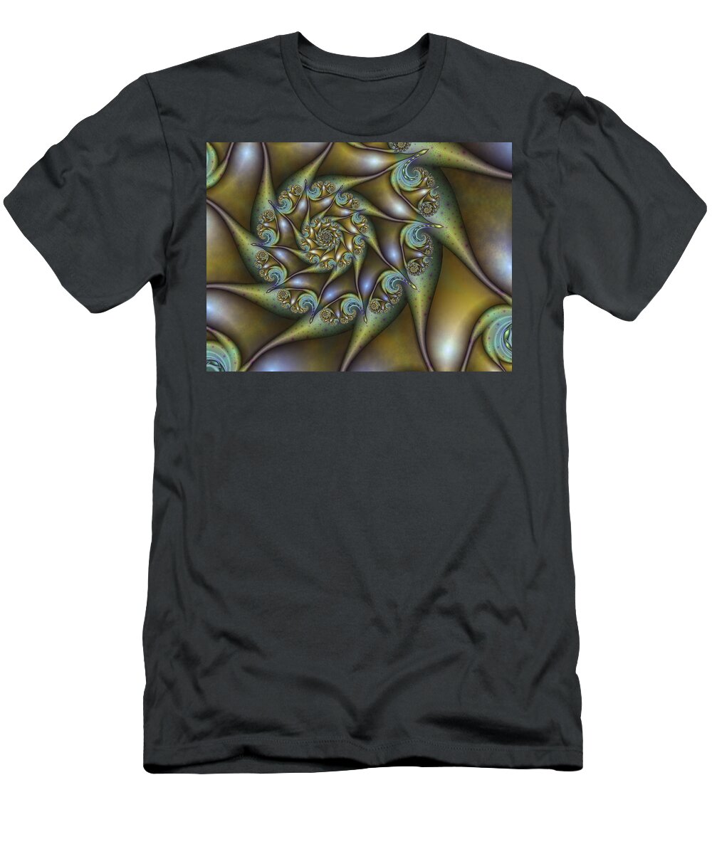 Digital Art T-Shirt featuring the digital art Old Metal by Gabiw Art