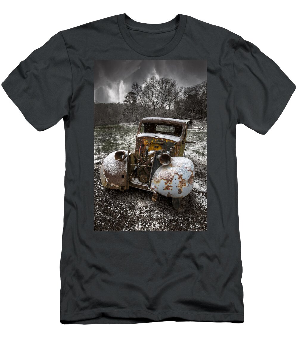 In T-Shirt featuring the photograph Old Truck in the Smokies by Debra and Dave Vanderlaan