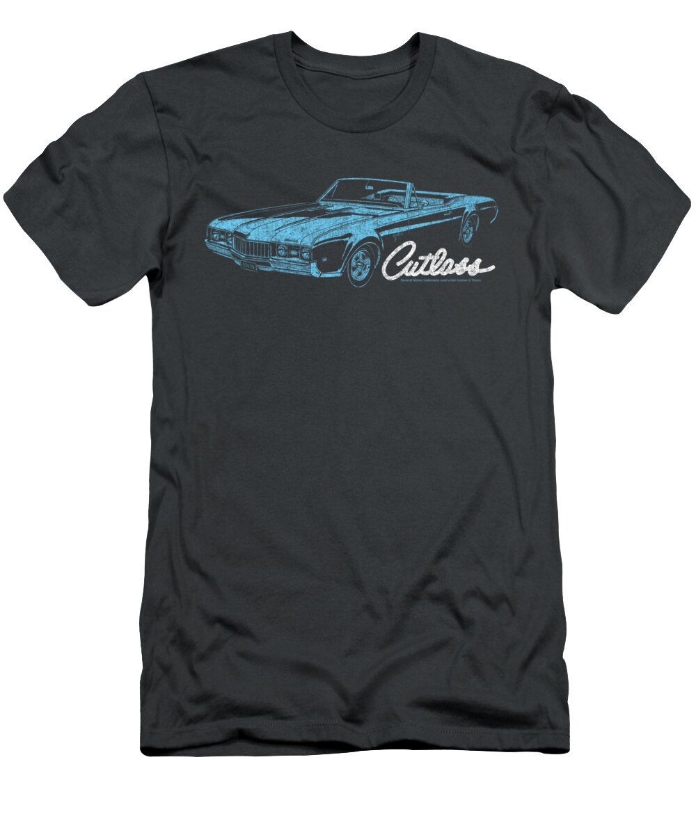  T-Shirt featuring the digital art Oldsmobile - 68 Cutlass by Brand A