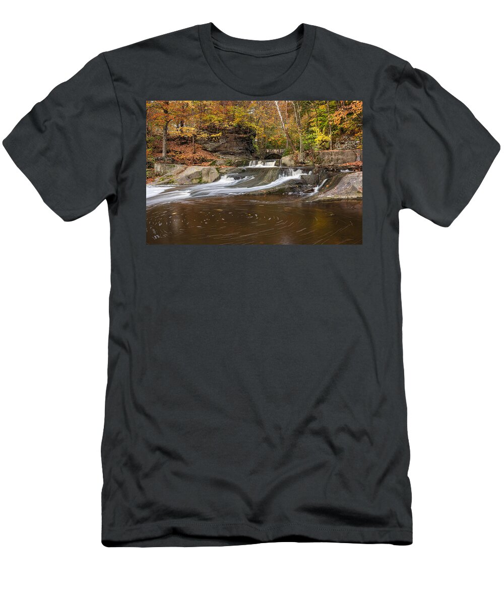 Waterfalls T-Shirt featuring the photograph Olmstead Falls by Dale Kincaid