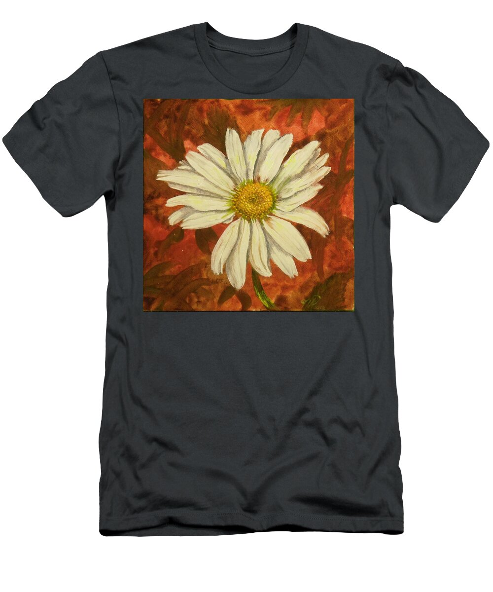 Daisy T-Shirt featuring the painting One Yorktown Daisy by Nicole Angell