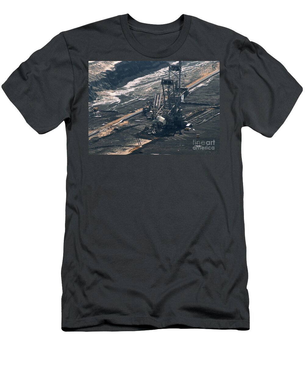 Europe T-Shirt featuring the photograph Open Pit Brown Coal Mining 2 by Rudi Prott