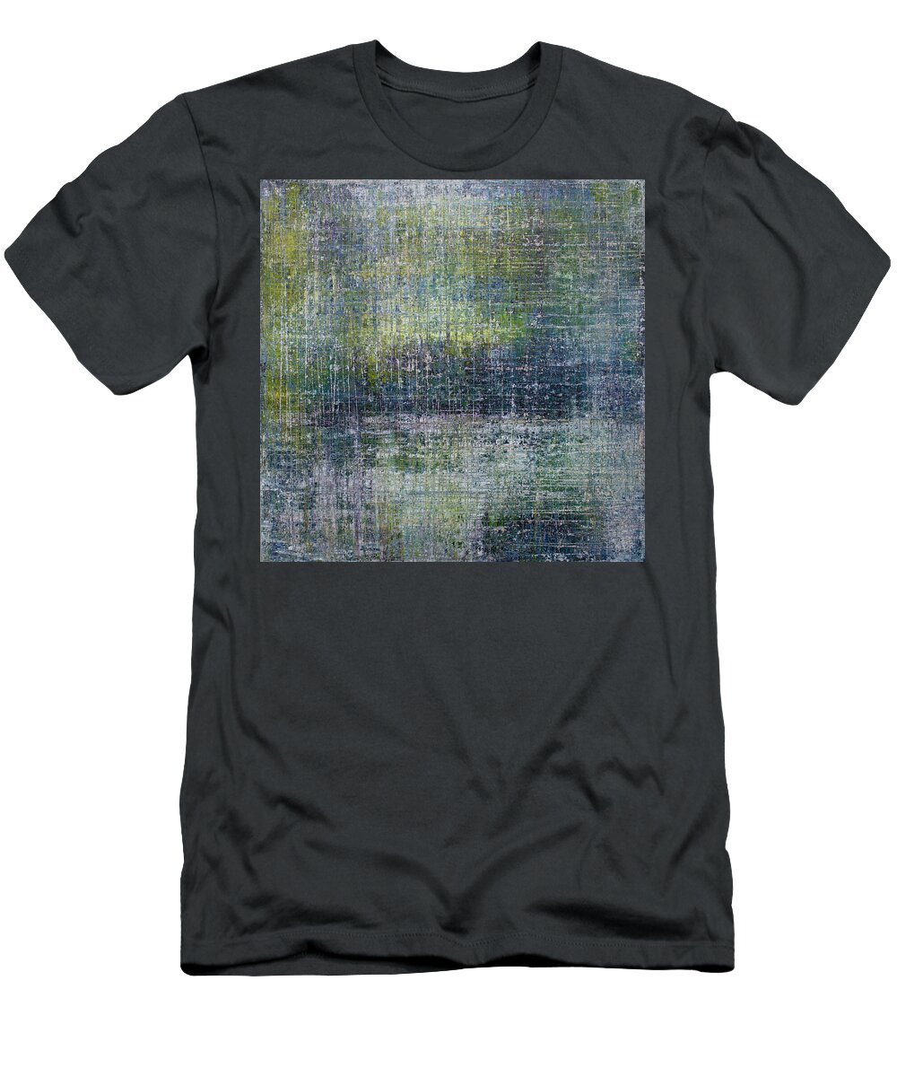 Derek Kaplan Art T-Shirt featuring the painting Opt.4.15 Waiting For You by Derek Kaplan