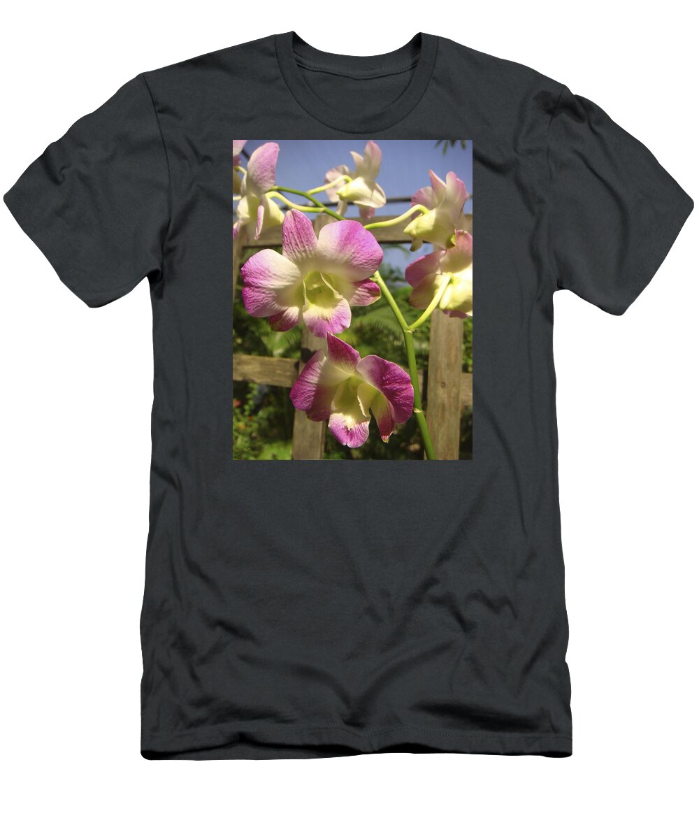 Orchid T-Shirt featuring the photograph Orchid Splendor by Karen Zuk Rosenblatt
