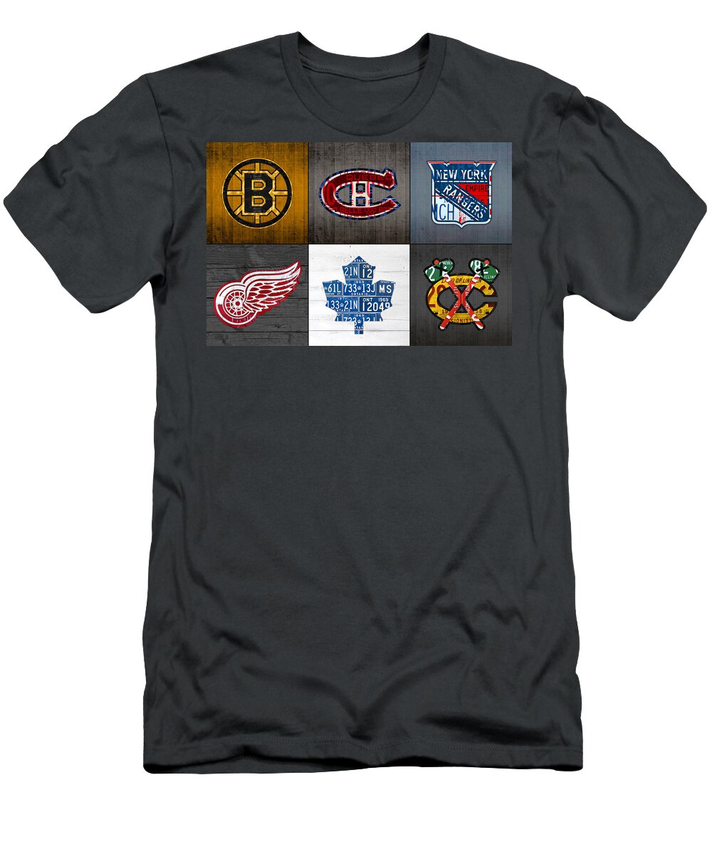 The Original 6 NHL Hockey Teams T-Shirt