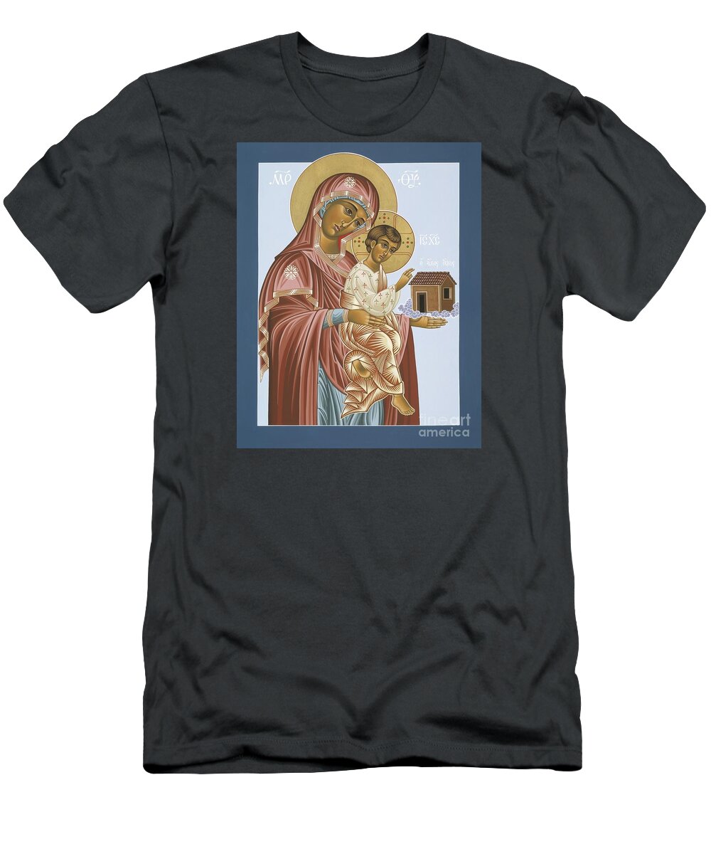 Icons T-Shirt featuring the painting Our Lady of Loretto 033 by William Hart McNichols