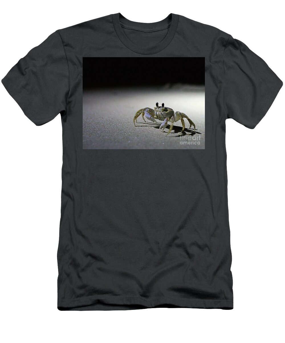 Crab T-Shirt featuring the photograph Outer Banks Crab by Stan Reckard