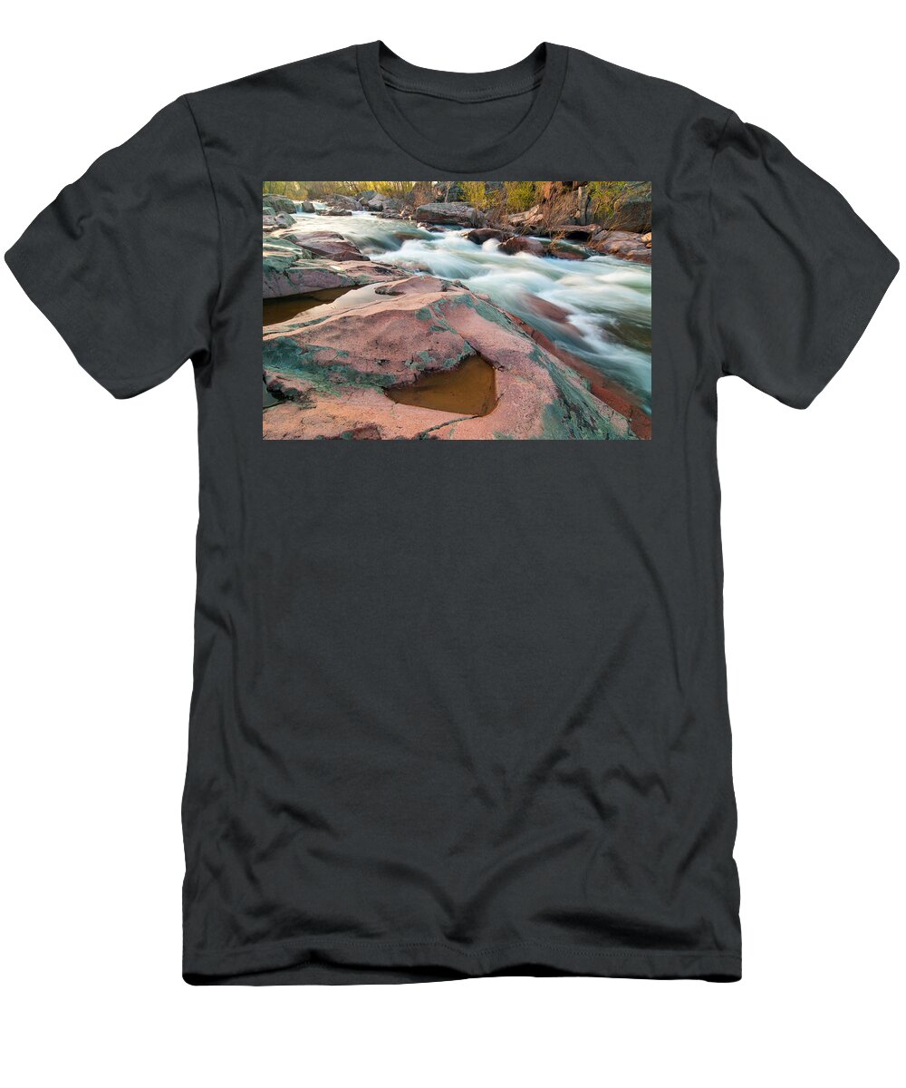 Castor River T-Shirt featuring the photograph Ozark Stream by Steve Stuller